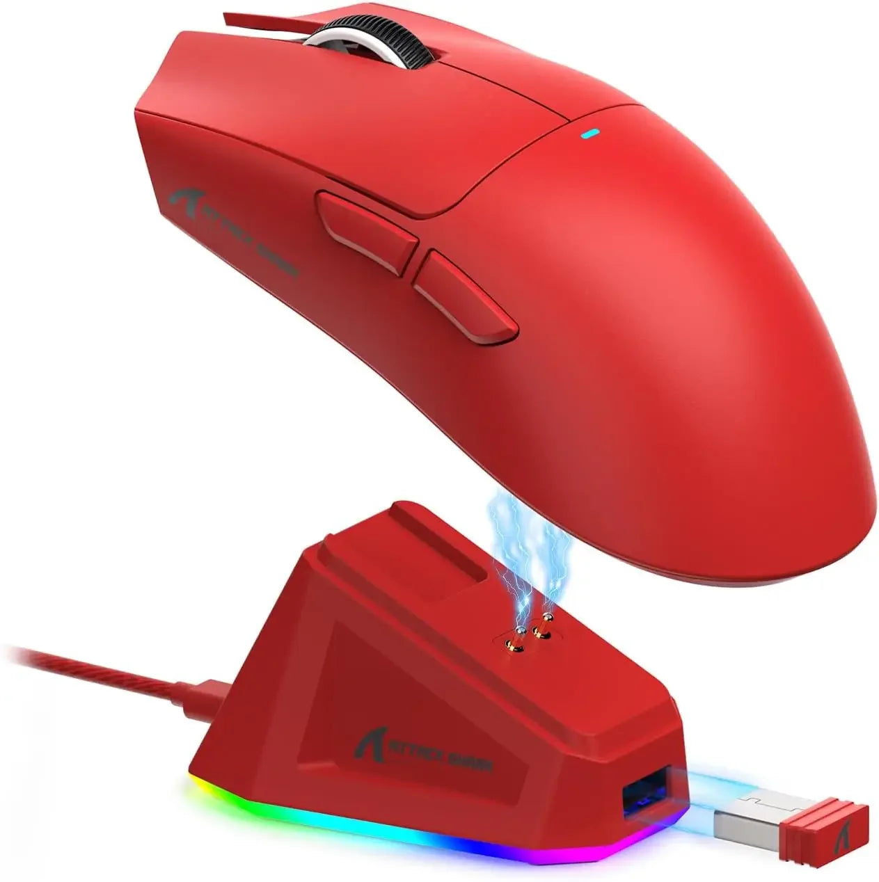ATTACK SHARK X11 Lightweight Three-mode Wireless Gaming Mouse with RGB Charging Dock Optical Sensor PAW3311 22K DPI PC/Mac