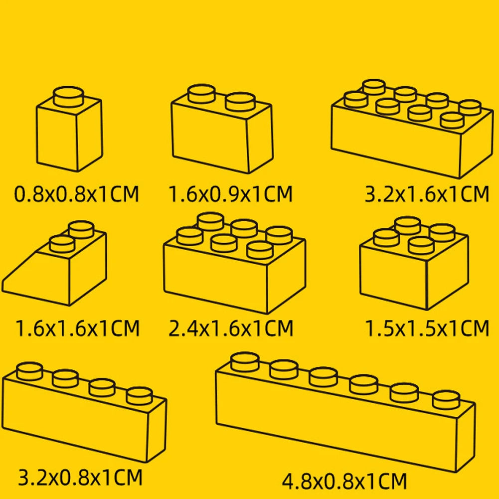 1000 pieces of building blocks city DIY creative building blocks compatible building blocks large base plate educational childre
