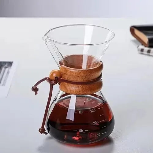 1Pcs Hand Brewed Coffee Sharing Pot Filter Screen Glass Cup Set Drip Small Household Jar