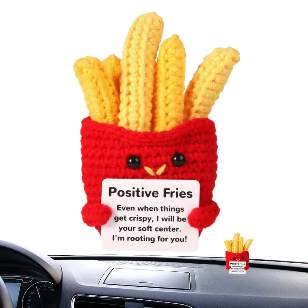 Positive crochet Hot dog Toy