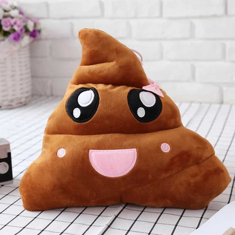Poop emoji pillow