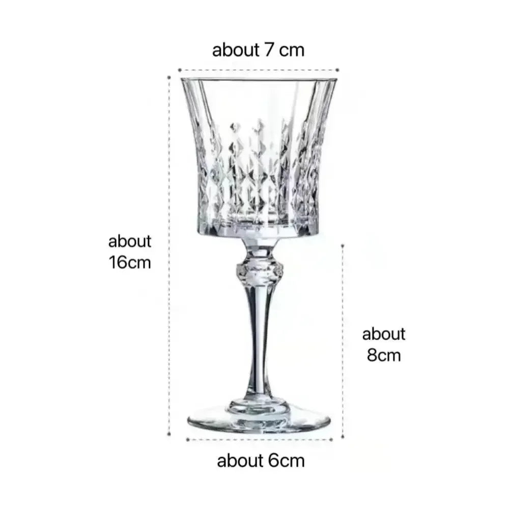 France Crystal Wine Glasses Sparkling Champagne Cocktail Whiskey Clear Cup Party Bar Restaurant Luxury Decorations Sobriety Set