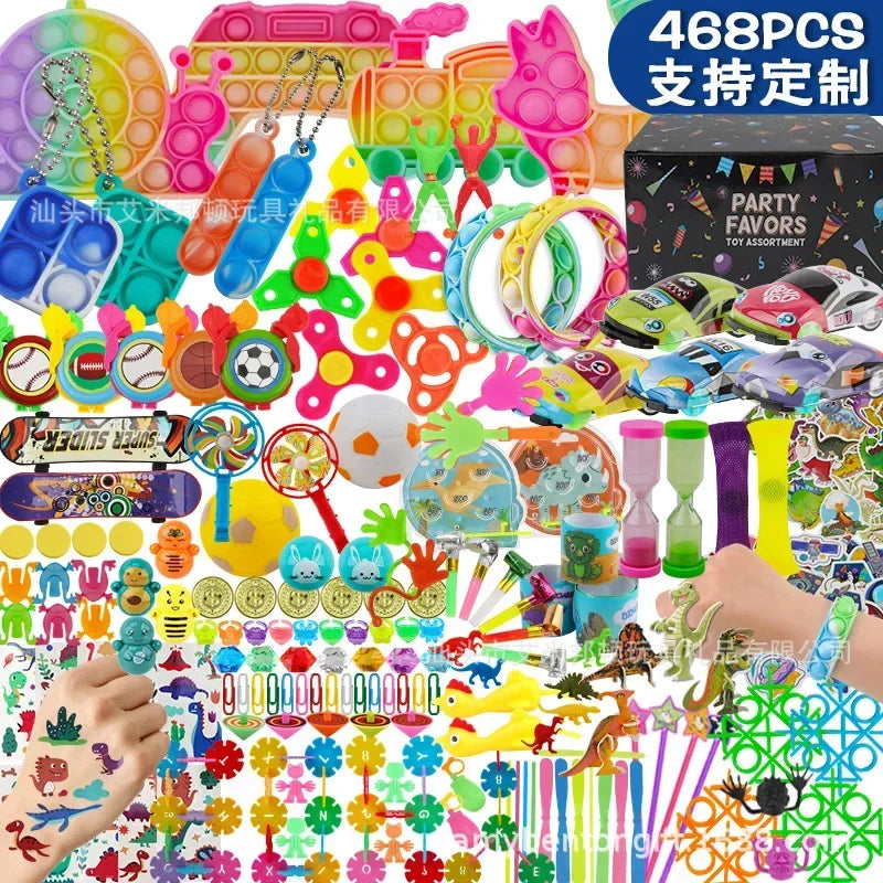 868Pcs Kids Birthday Party Fun Toy Party Small Gift Birthday Gift fidget toys stress relief Party Toys Pinata Filler Blind box