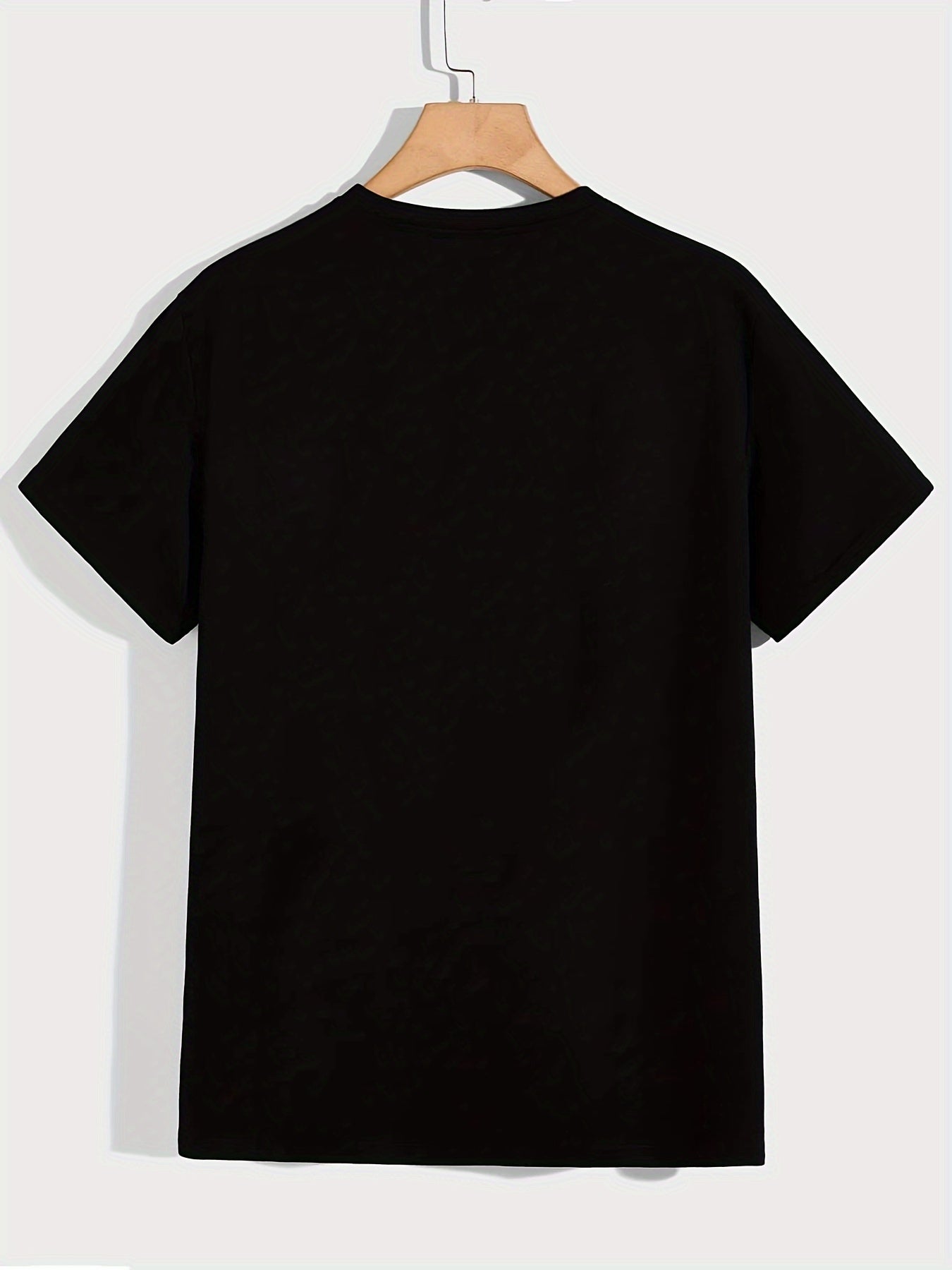 Men's Casual Crew Neck T-Shirt, 100% Polyester Knit Fabric, Medium Stretch, All-Season Comfort, Regular Fit with "Just Because I'm Awake Doesn't Mean I'm Ready to Do Things" Print