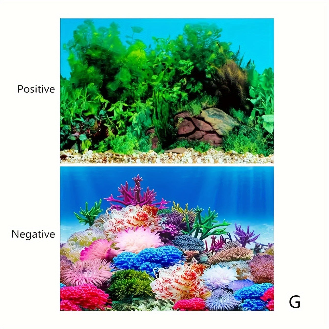 1pc Fish Tank Background Paper
