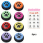Paw Print Dog Training Buttons - 4, 8, 10 Pcs