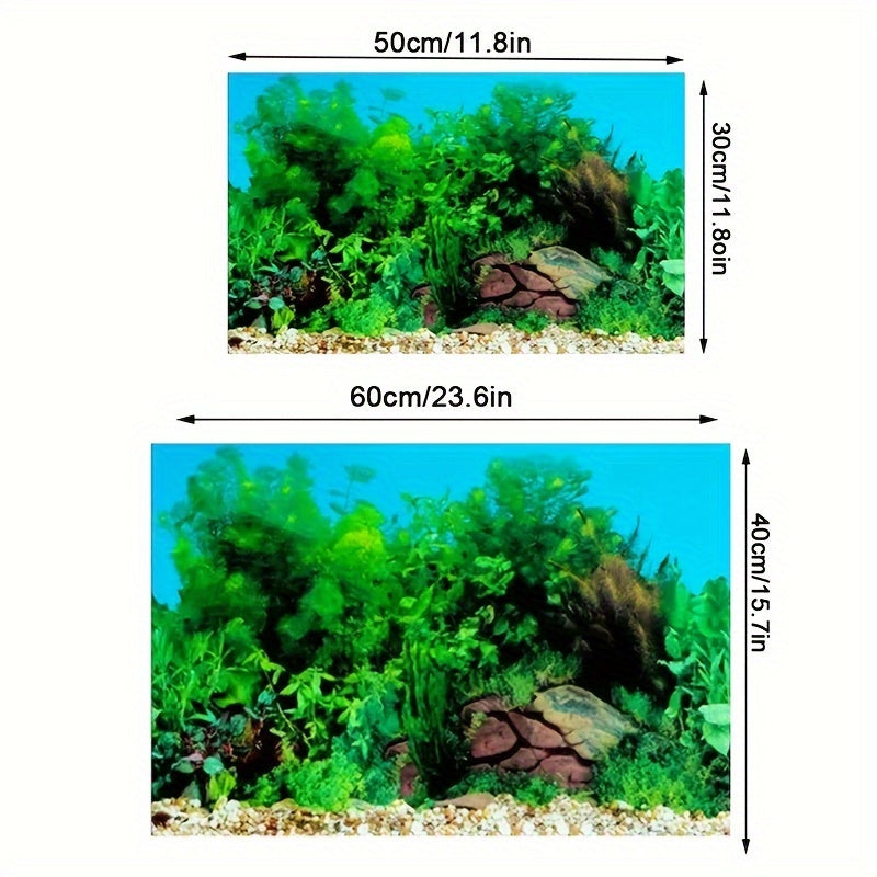 1pc Fish Tank Background Paper