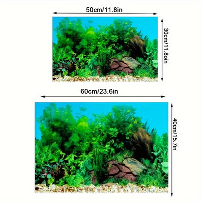 1pc Fish Tank Background Paper