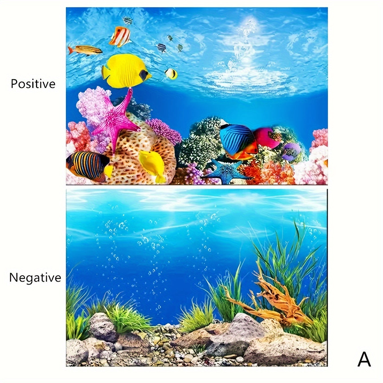 1pc Fish Tank Background Paper