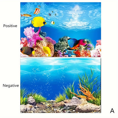 1pc Fish Tank Background Paper