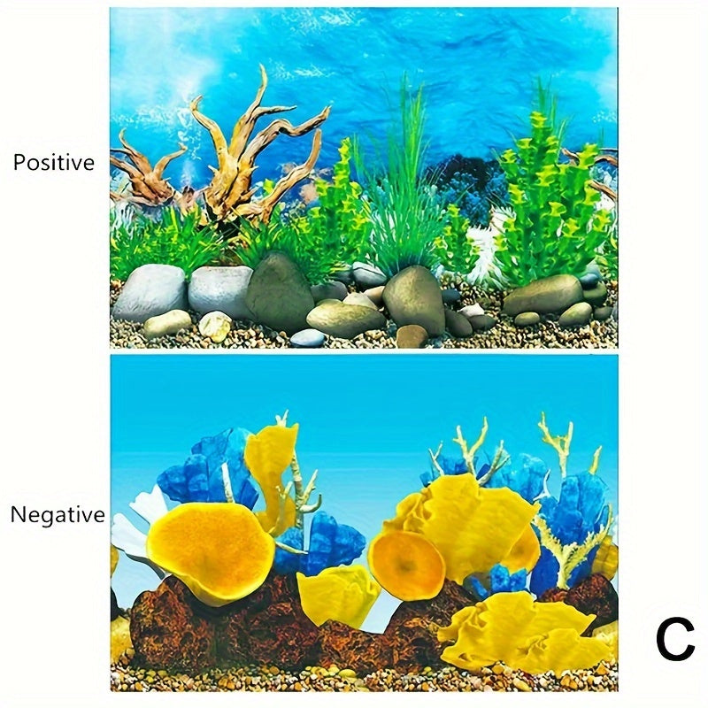 1pc Fish Tank Background Paper