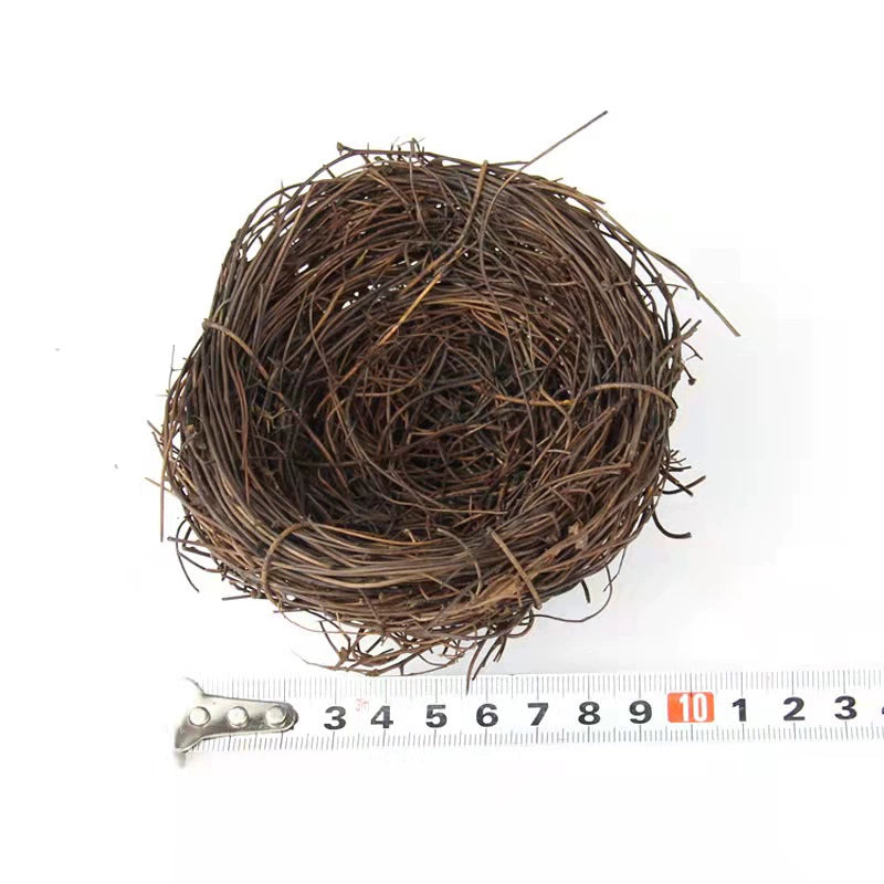 Bird Nest Rattan Artificial Easter Props Bird Nest