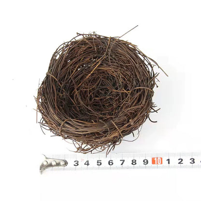 Bird Nest Rattan Artificial Easter Props Bird Nest