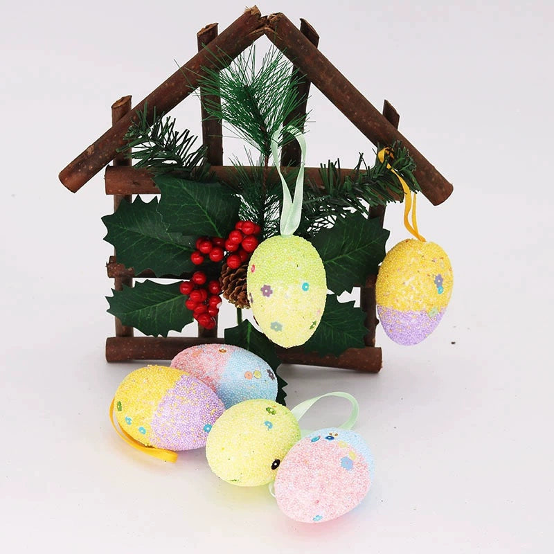 Easter Foam Carrot Toy Small Ornaments Colorful Eggs