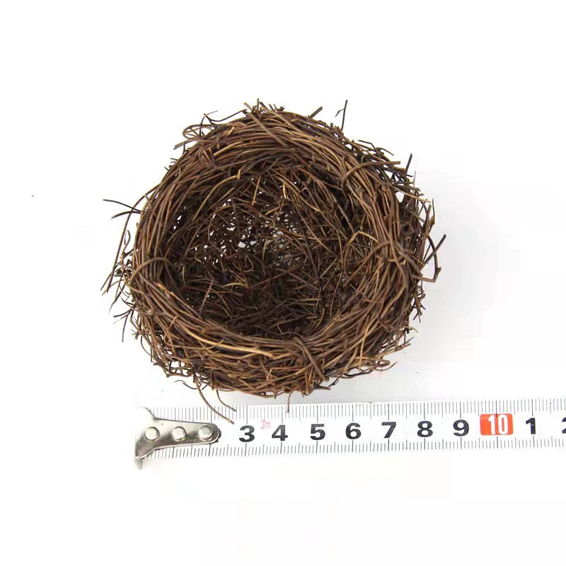 Bird Nest Rattan Artificial Easter Props Bird Nest