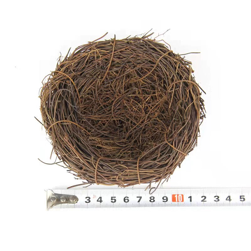 Bird Nest Rattan Artificial Easter Props Bird Nest