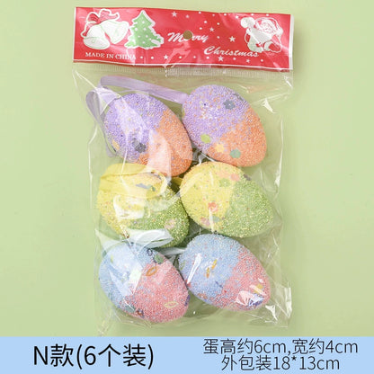 Easter Foam Carrot Toy Small Ornaments Colorful Eggs