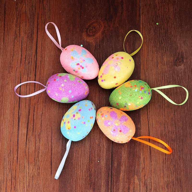 Easter Foam Carrot Toy Small Ornaments Colorful Eggs