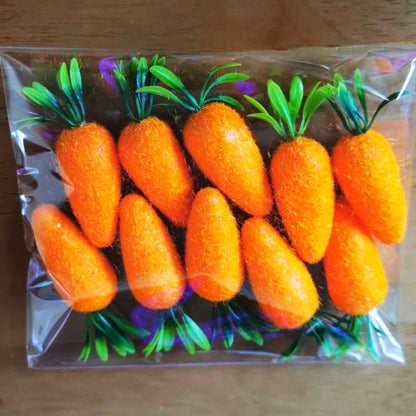 Easter Foam Carrot Toy Small Ornaments Colorful Eggs