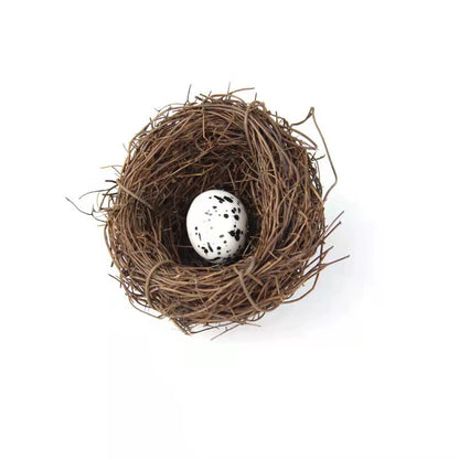 Bird Nest Rattan Artificial Easter Props Bird Nest