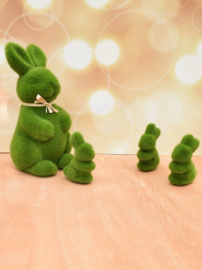 Short Velvet Moss Living Room Small Ornaments Easter Bunny