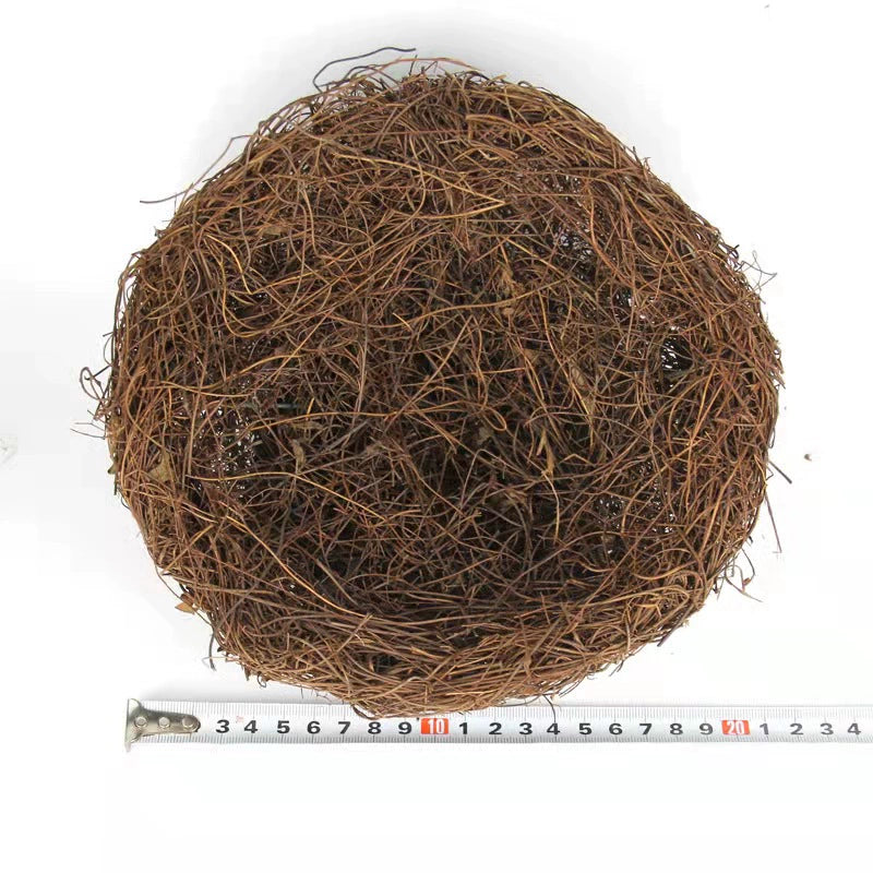 Bird Nest Rattan Artificial Easter Props Bird Nest