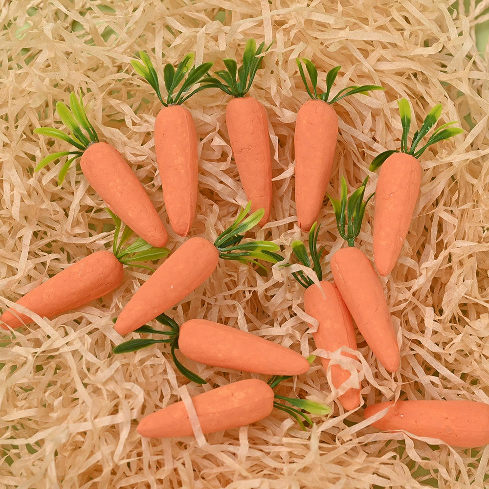 Easter Foam Carrot Toy Small Ornaments Colorful Eggs