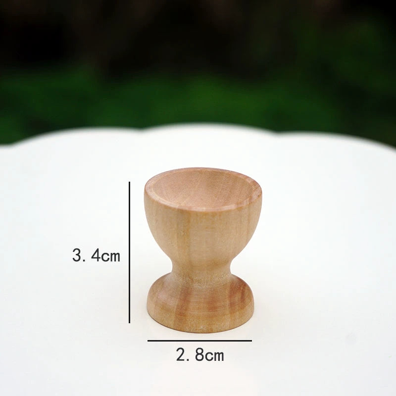 Blank Wood Egg DIY Hand-Painted Painted Graffiti Easter Egg Log Solid Wood Kindergarten Hand-Painted Egg