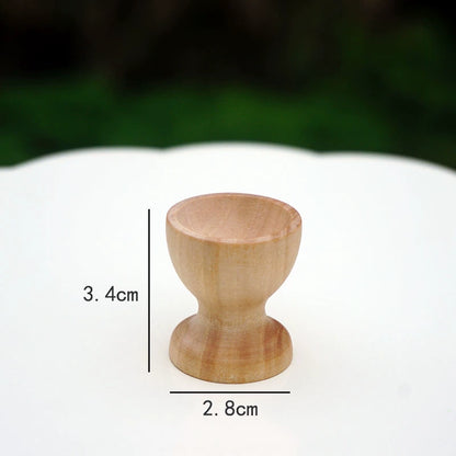 Blank Wood Egg DIY Hand-Painted Painted Graffiti Easter Egg Log Solid Wood Kindergarten Hand-Painted Egg
