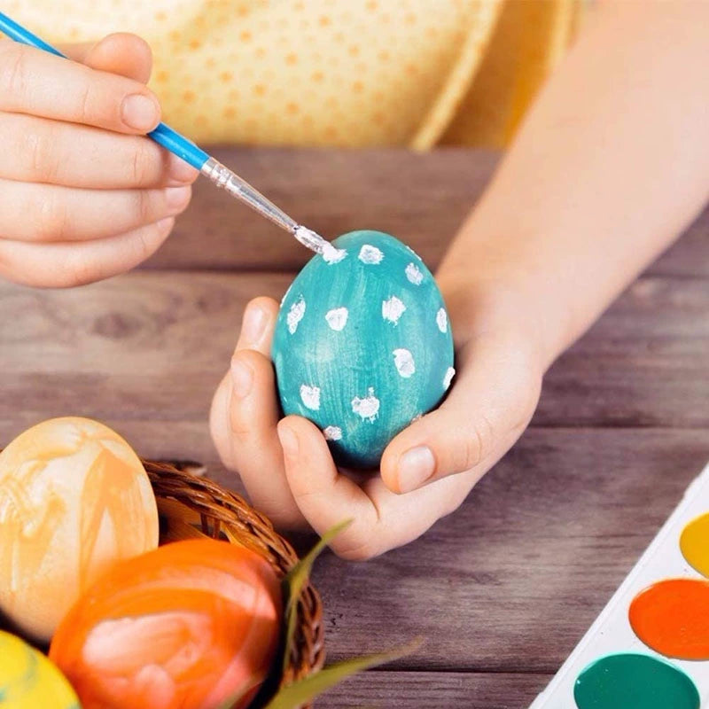 Blank Wood Egg DIY Hand-Painted Painted Graffiti Easter Egg Log Solid Wood Kindergarten Hand-Painted Egg