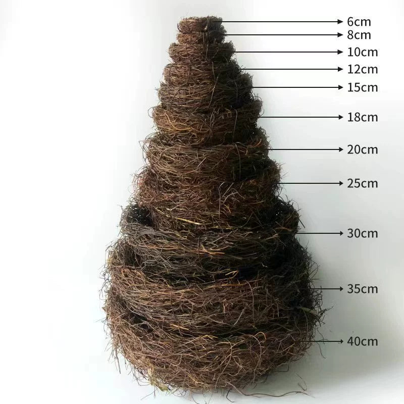 Bird Nest Rattan Artificial Easter Props Bird Nest