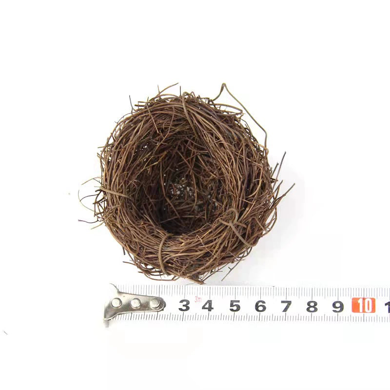Bird Nest Rattan Artificial Easter Props Bird Nest