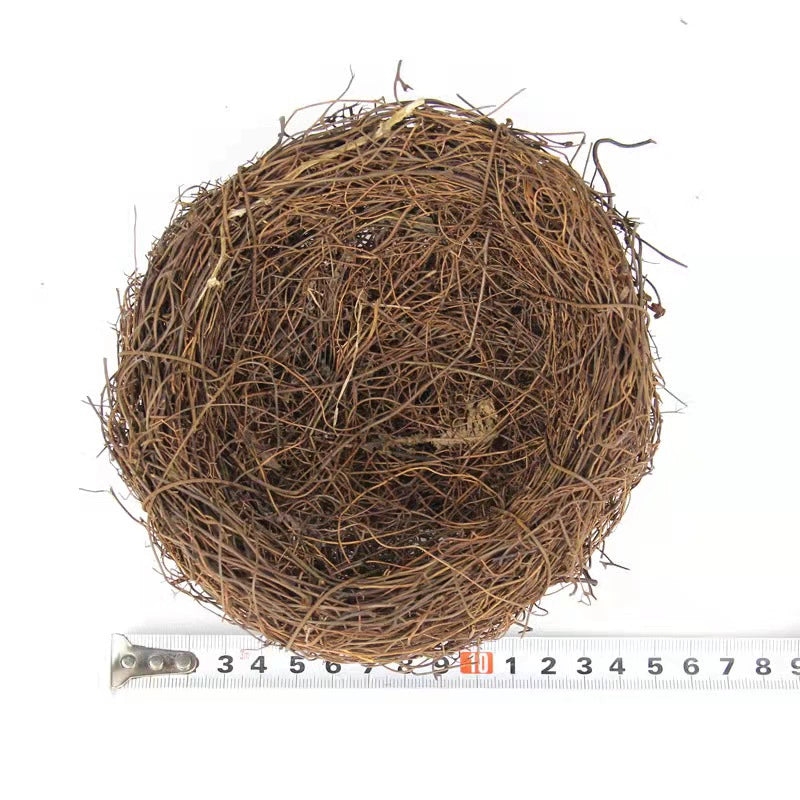 Bird Nest Rattan Artificial Easter Props Bird Nest