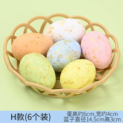 Easter Foam Carrot Toy Small Ornaments Colorful Eggs