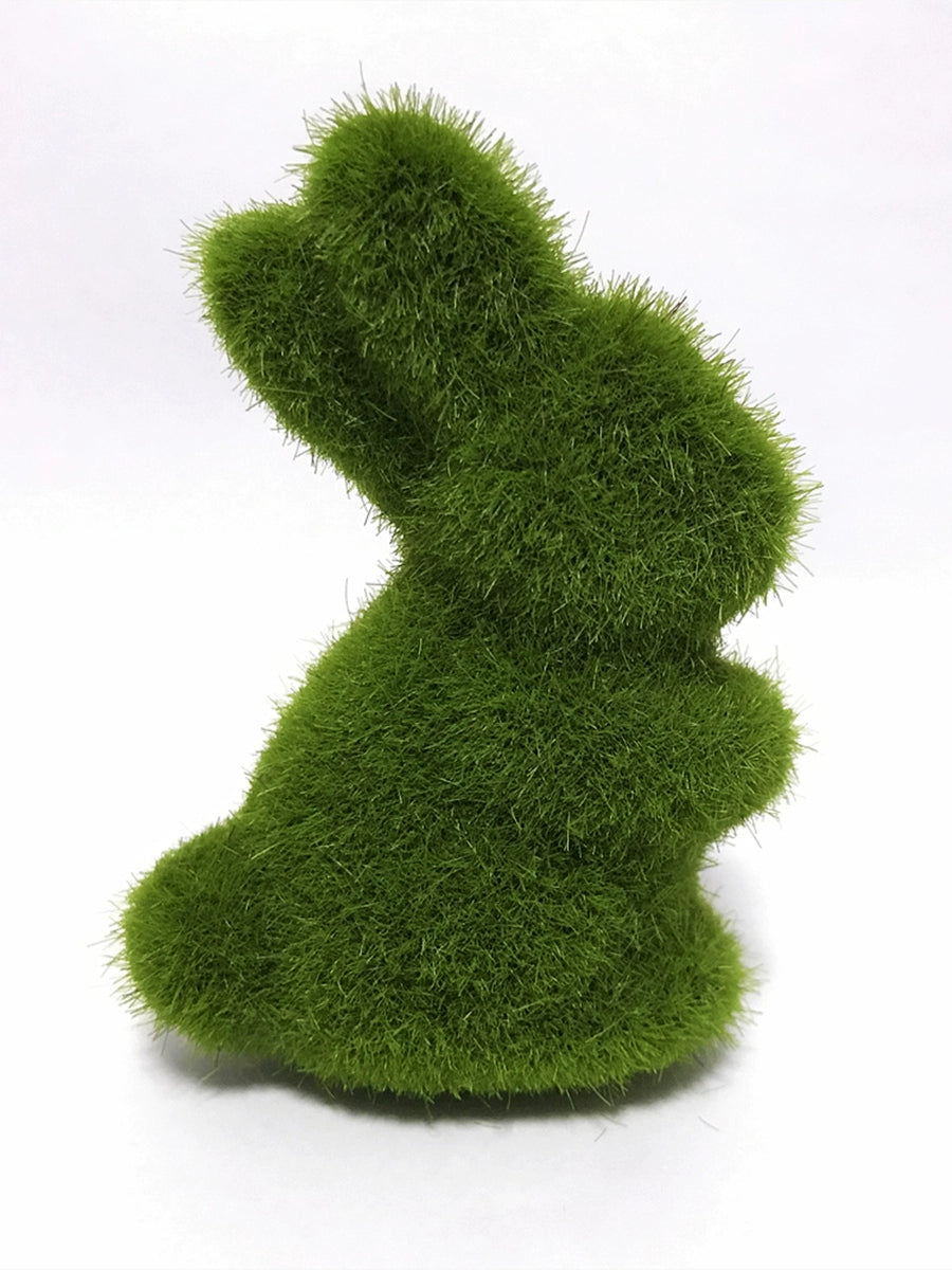 Short Velvet Moss Living Room Small Ornaments Easter Bunny