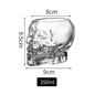 Halloween Household Skull Head Glass