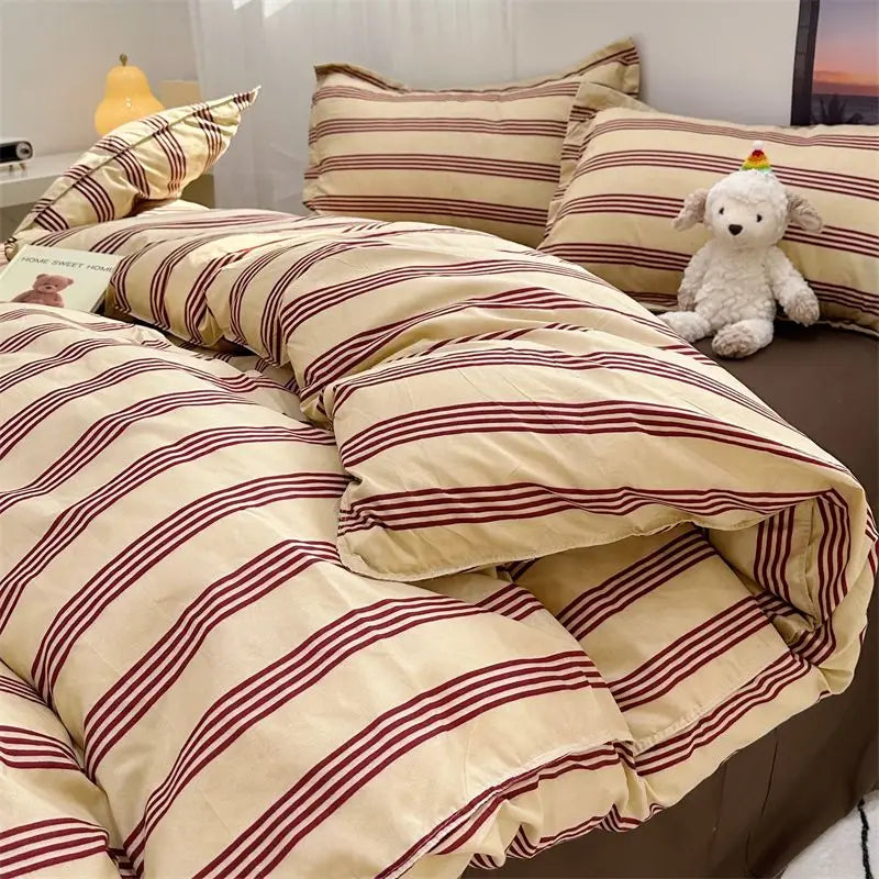 Grid Duvet Cover Set