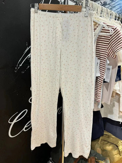 Floral Print Pajama 2 Pieces Sets