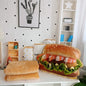 Life like Plush Hamburger Pillow