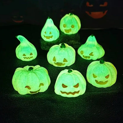 Halloween ghost luminous pumpkin lantern desktop ornaments micro-landscape creative station home decoration crafts Holiday gift