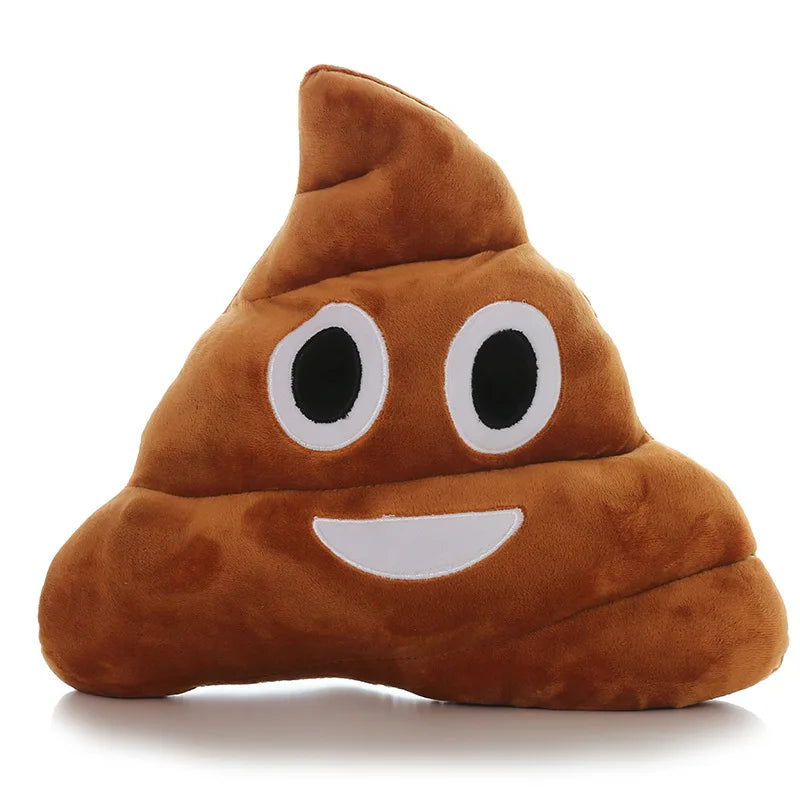 Poop emoji pillow