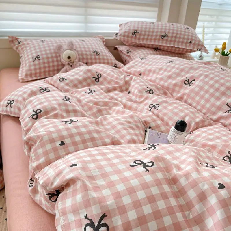 Grid Duvet Cover Set