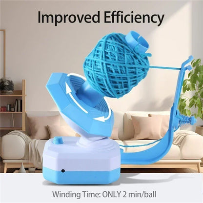 Electric Yarn Machine Yarn Winder Cotton Yarn Thread Balls Dispenser Roller Cake Winder for Crocheters Knitters Crocheting