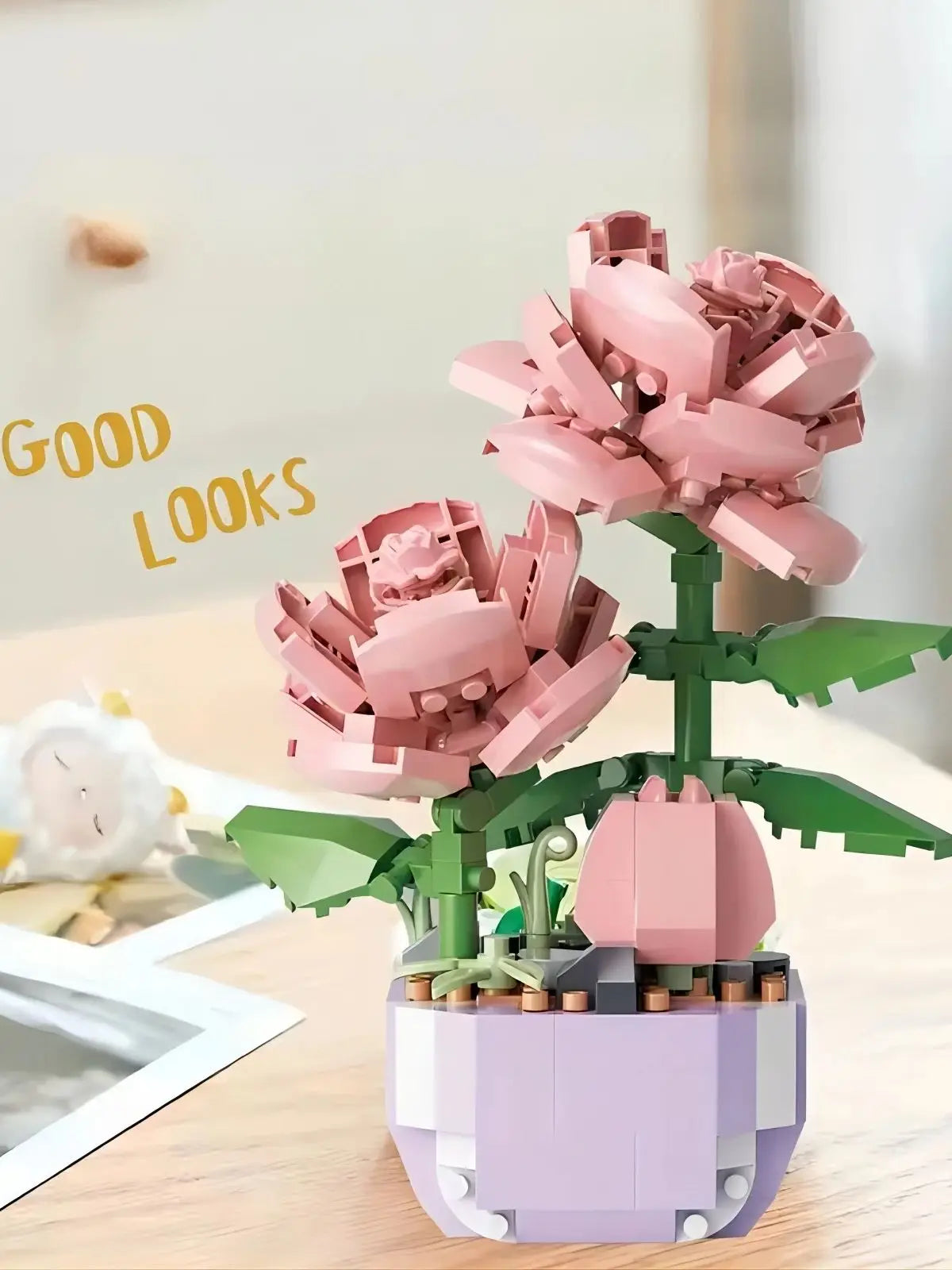 Puzzle Decompressing Building Blocks Toys, Block Toys Decorative Potted Plants,Party Favors,Assembling Blocks DIY Creative Decor