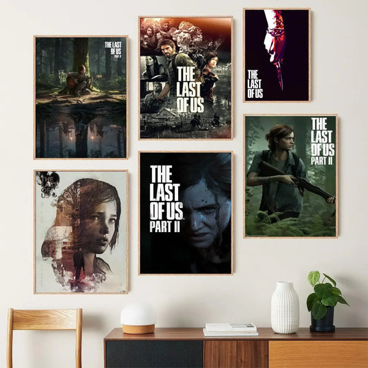 The Last Of Us Part II - Gaming Canvas Art Poster, Wall Art Picture Print, Modern Family Bedroom Decor Posters