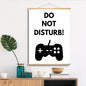 Soild Wood Scroll Hanging Canvas Posters Picture for Boys Room Canvas Wall Art Bedroom Gaming Room Posters Teen Room Decoration