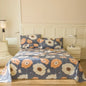 Flower Bed Sheet Set 3Pcs Cotton Thickened