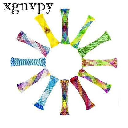 Xgnvpy  Sensory Toys Marbles Ball Autism Anxiety Therapy Toy Stress Relief Hand Braided Mesh Easy Bend Fidget Toys for Kids Gift
