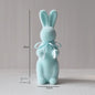 Short Velvet Moss Living Room Small Ornaments Easter Bunny