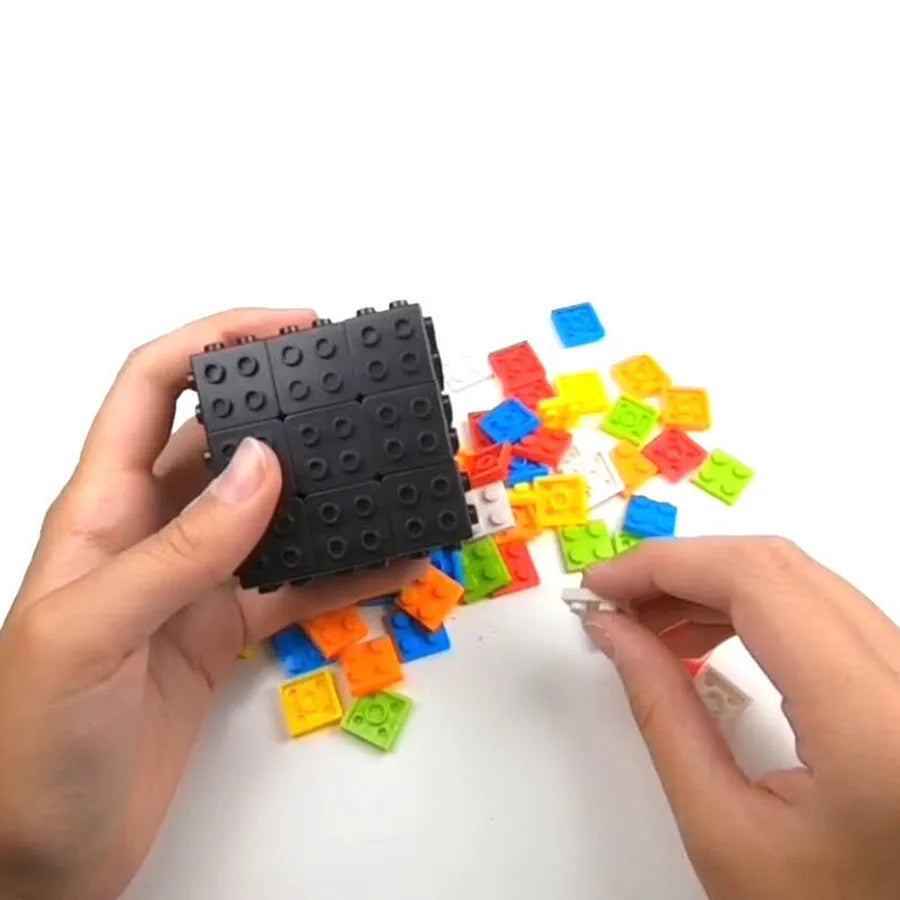 Building Blocks Cube 3x3x3 Puzzle Cube Detachable Professional Magic Cube 3x3 Blocks Cube Educational Toys Gifts Diy Cubo Magico